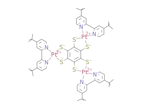 [((4,4'-di-tert-butyl-2,2'-pyridine)Pt)3(hexathiolatobenzene)]
