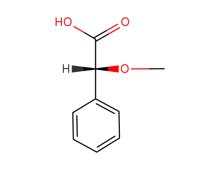 Molecular Structure of 3966-32-3 ((R)-(-)-alpha-Methoxyphenylacetic acid)