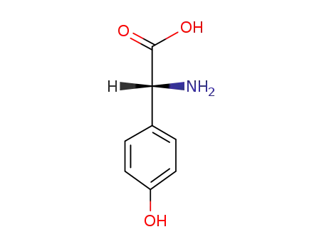 Molecular Structure of 22818-40-2 (D(-)-4-Hydroxyphenylglycine)