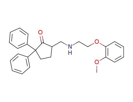 5-({[2-(2-methoxyphenoxy)ethyl]amino}methyl)-2,2-diphenylcyclopentan-1-one