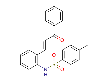 (E)-4-methyl-N-(2-(3-oxo-3-phenylprop-1-en-1-yl)phenyl)benzenesulfonamide