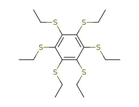 Molecular Structure of 70648-34-9 (Benzene, hexakis(ethylthio)-)