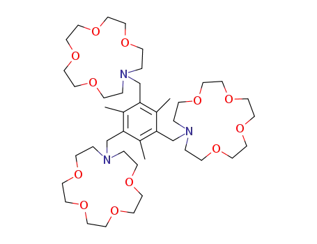 1,3,5-tris[(1'-aza-4',7',10',13'-tetraoxapentadec-1'-yl)methyl]-2,4,6-trimethylbenzene