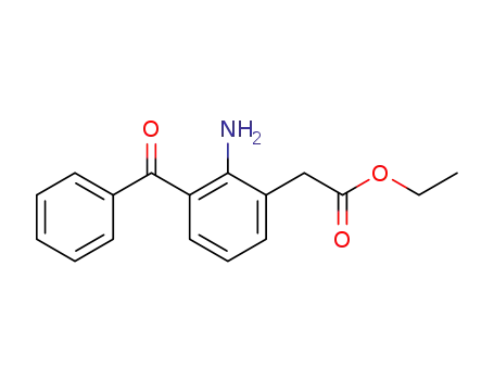 Molecular Structure of 61941-57-9 (Benzeneacetic acid, 2-amino-3-benzoyl-, ethyl ester)