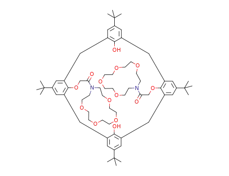 2,2'-[5,11,17,23-tetra-tert-butyl-26,28-dihydroxycalix[4]arene-25,27-diylbis(oxy)]bis[1-(1,4,7,10-tetraoxa-13-azacyclopentadec-13-yl)ethanone]