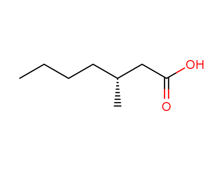 Heptanoic acid,3-methyl-, (3R)-