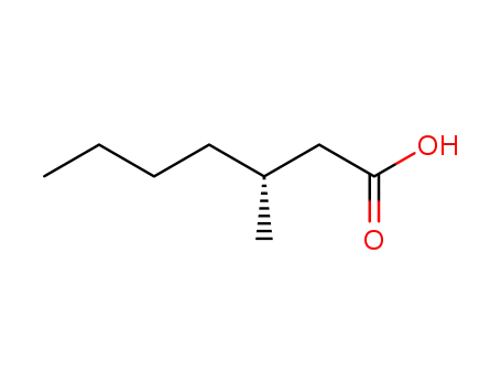 Molecular Structure of 57403-74-4 ((R)-3-METHYLHEPTANOIC ACID)