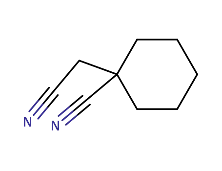 Molecular Structure of 4172-99-0 (1-Cyanocyclohexane acetonitrile)