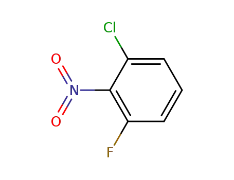 Molecular Structure of 64182-61-2 (2-Chloro-6-fluoronitrobenzene)
