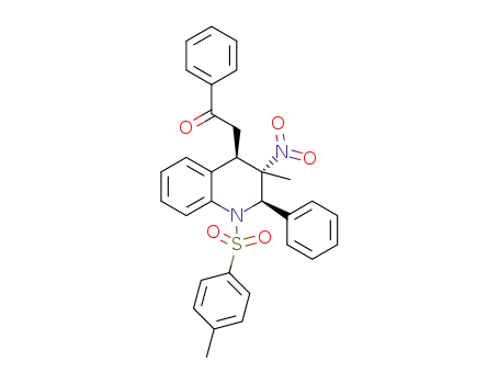 2-[(2R,3S,4R)-1,2,3,4-tetrahydro-2-phenyl-3-methyl-3-nitro-1-(tosyl)-4-quinolinyl]-1-phenylethanone