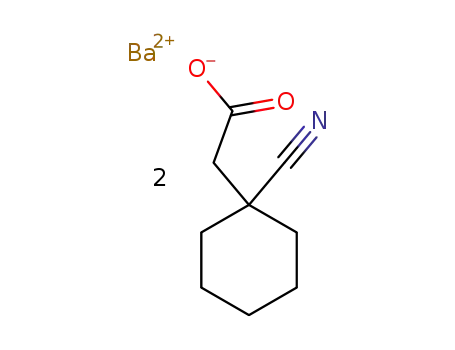 (1-cyanocyclohexyl)acetic acid barium salt