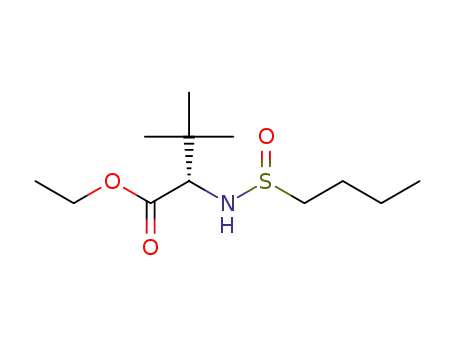 (S)-ethyl 2-[butanesulfinamido]-3,3-dimethylbutanoate