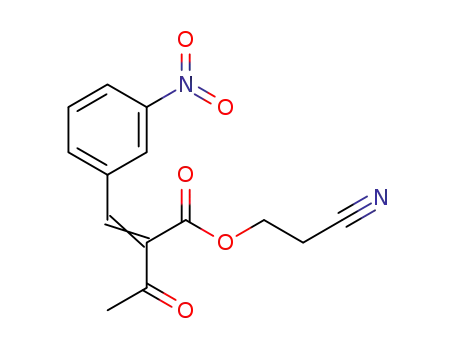 Butanoic acid, 2-[(3-nitrophenyl)methylene]-3-oxo-, 2-cyanoethyl ester