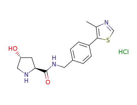 (2S,4R)-4-hydroxy-N-{ [4-(4-methyl-1,3-thiazol-5-yl)phenyl]methyl}pyrrolidine-2-carboxamide hydrochloride