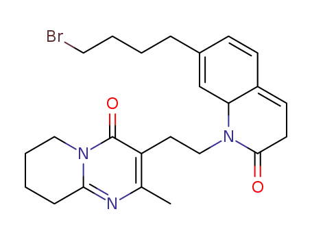 3-(2-(7-(4-bromobutyl)-2-oxo-2,3-dihydroquinolin-1(8aH)-yl)ethyl)-2-methyl-6,7,8,9-tetrahydro-4H-pyrido[1,2-a]pyrimidin-4-one