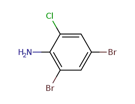 Molecular Structure of 874-18-0 (2-CHLORO-4,6-DIBROMOANILINE)