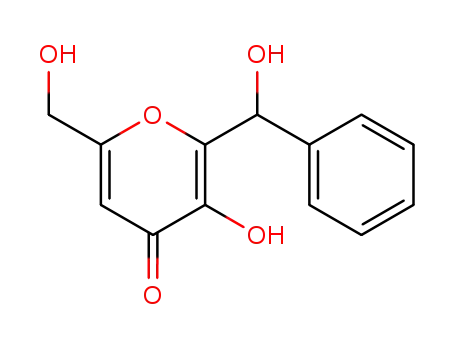 3-hydroxy-2-(hydroxy(phenyl)methyl)-6-(hydroxymethyl)- 4H-pyran-4-one