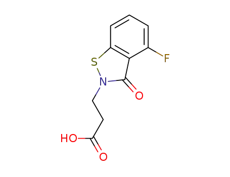 3-(4-fluoro-3-oxobenzo[d]isothiazol-2(3H)-yl)propanoic acid
