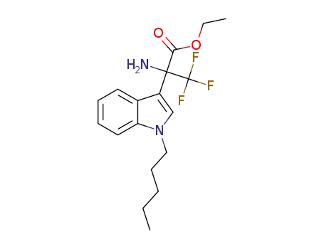 ethyl 2-amino-3,3,3-trifluoro-2-(1-pentyl-1H-indol-3-yl)propanoate