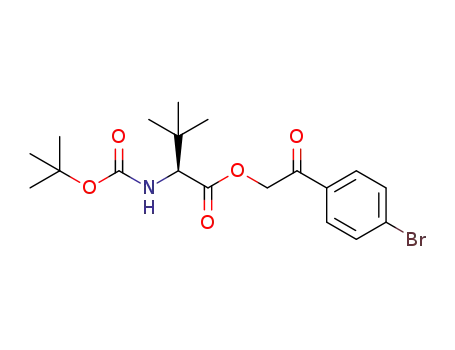 (S)-2-(4-bromophenyl)-2-oxoethyl 2-((tert-butoxycarbonyl)amino)-3,3-dimethylbutanoate