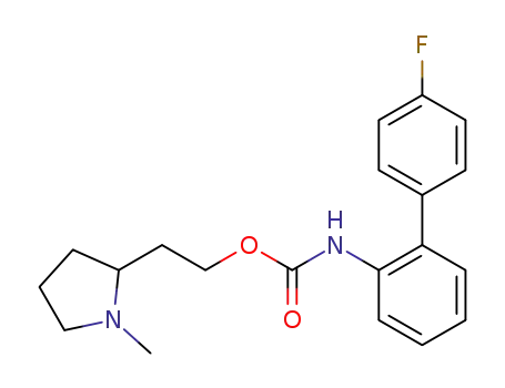 2-(1-methylpyrrolidin-2-yl)ethyl (4'-fluoro[1,1'-biphenyl]-2-yl)amino formic acid