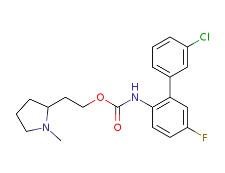 2-(1-methylpyrrolidin-2-yl)ethyl(3'-chloro-5-fluoro[1,1'-biphenyl]-2-yl)amino formic acid