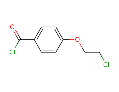 Molecular Structure of 65136-50-7 (Benzoyl chloride, 4-(2-chloroethoxy)-)