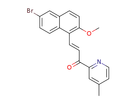 (E)-3-(6-bromo-2-methoxynaphthalen-1-yl)-1-(4-methylpyridin-2-yl)prop-2-en-1-one