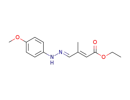 (2E,4E)-4-[2-(4-methoxyphenyl)hydrazono]-3-methyl-2-butenoic acid ethyl ester