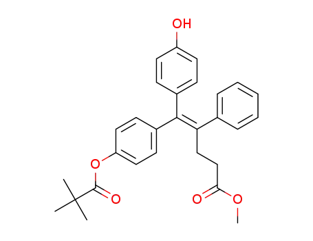 methyl (E)-5-[4-(2,2-dimethylpropanoyloxy)phenyl]-5-(4-hydroxyphenyl)-4-phenyl-pent-4-enoate