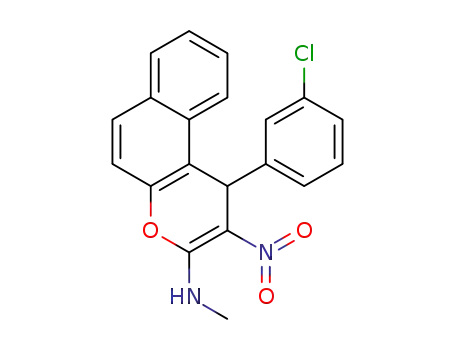 1-(3-chlorophenyl)-N-methyl-2-nitro-1H-benzo[f]chromen-3-amine