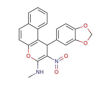 1-(benzo[d][1,3]dioxol-6-yl)-N-methyl-2-nitro-1H-benzo[f]chromen-3-amine