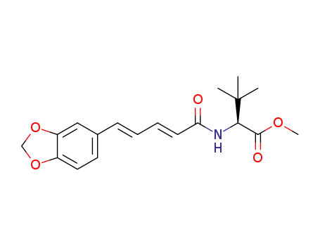 methyl (S)-2-((2E,4E)-5-(benzo[d][1,3]dioxol-5-yl)penta-2,4-dienamido)-3,3-dimethylbutanoate