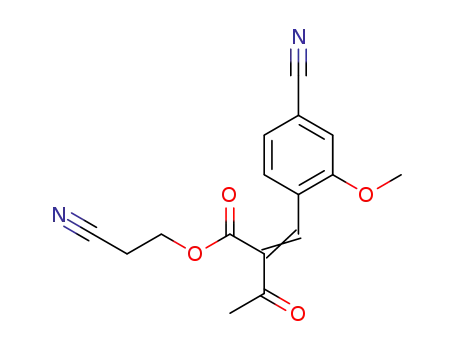 2-(4-cyano-2-methoxybenzylidene)-3-oxobutyric acid 2-cyanoethyl ester