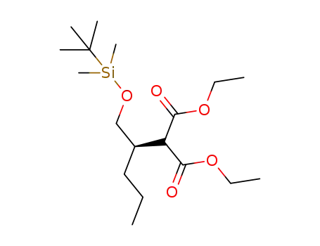 diethyl (R)-2-(1-(tert-butyldimethylsilyloxy)pentan-2-yl)malonate
