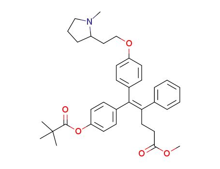 (E)-methyl 5-(4-(2-(1-methylpyrrolidin-2-yl)ethoxy)phenyl)-4-phenyl-5-(4-(pivaloyloxy)phenyl)pent-4-enoate