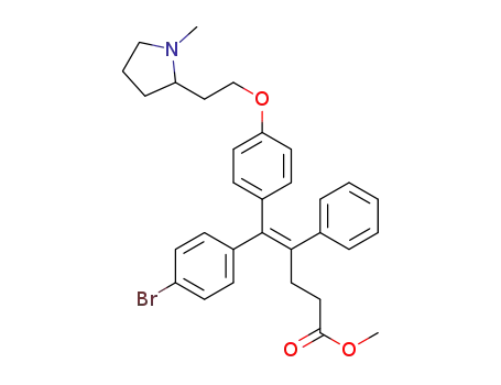 (E)-methyl 5-(4-bromophenyl)-5-(4-(2-(1-methylpyrrolidin-2-yl)ethoxy)phenyl)-4-phenylpent-4-enoate