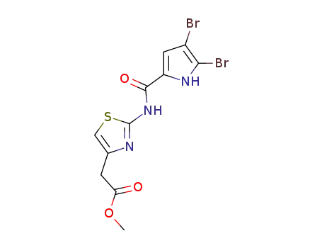 methyl 2-(2-(4,5-dibromo-1H-pyrrole-2-carboxamido)thiazol-4-yl)acetate