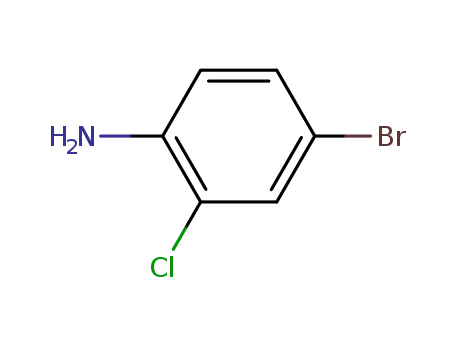 Molecular Structure of 38762-41-3 (4-Bromo-2-chloroaniline)