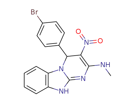 4-(4-bromophenyl)-N-methyl-3-nitro-4,10-dihydrobenzo[4,5]imidazo[1,2-a]pyrimidin-2-amine