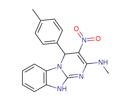 N-methyl-3-nitro-4-(p-tolyl)-4,10-dihydrobenzo[4,5]imidazo[1,2-a]pyrimidin-2-amine