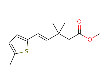 methyl (E)-3,3-dimethyl-5-(5-methylthiophen-2-yl)pent-4-enoate