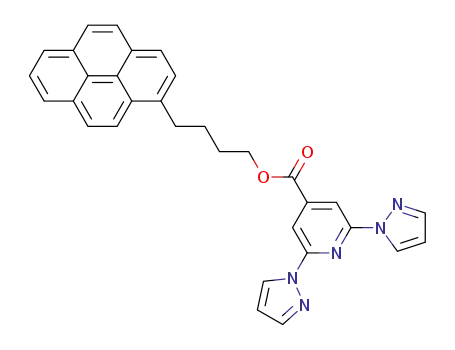 2,6-d-pyrazol-1-yl-isonicotinic acid 4-pyren-1-yl-butyl ester