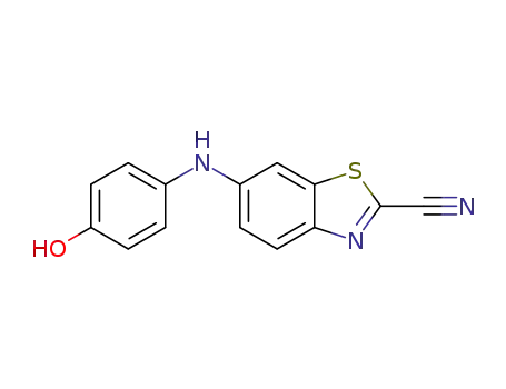 6-((4-hydroxyphenyl)amino)benzo[d]thiazole-2-carbonitrile