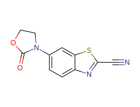 6-(2-oxooxazolidin-3-yl)benzo[d]thiazole-2-carbonitrile