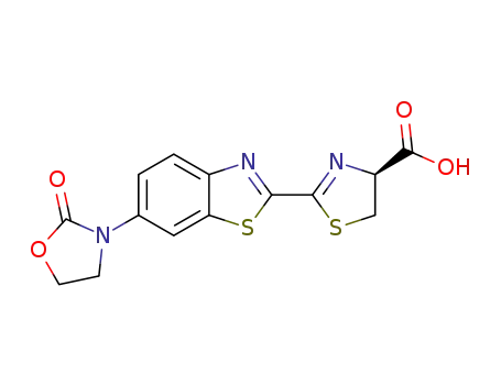 (S)-2-(6-(2-oxooxazolidin-3-yl)benzo[d]thiazol-2-yl)-4,5-dihydrothiazole-4-carboxylic acid
