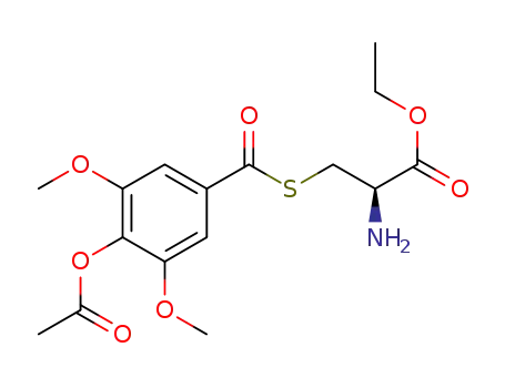 (R)-ethyl-2-amino-3-(4-acetoxy-3,5-dimethoxybenzoylthio)propanoate