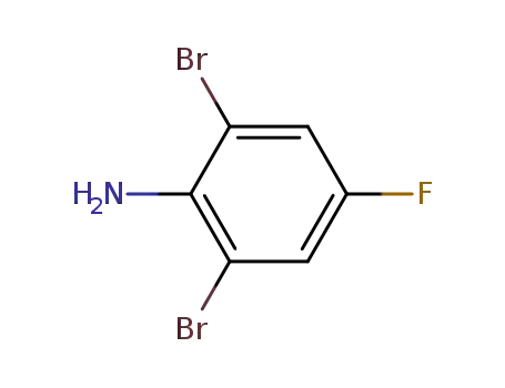 Molecular Structure of 344-18-3 (2,6-Dibromo-4-fluoroaniline)