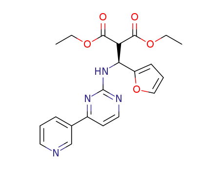 (+)-diethyl 2-(furan-2-yl((4-(pyridin-3-yl)pyrimidin-2-yl)amino)methyl)-malonate