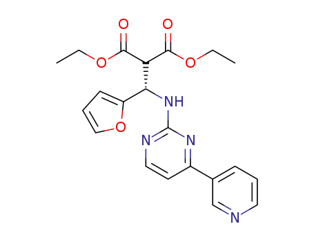 (-)-diethyl 2-(furan-2-yl((4-(pyridin-3-yl)pyrimidin-2-yl)amino)methyl)-malonate